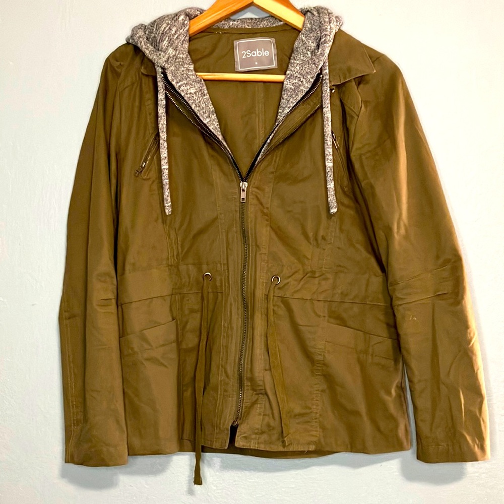 2Sable Women’s olive green jacket | size M